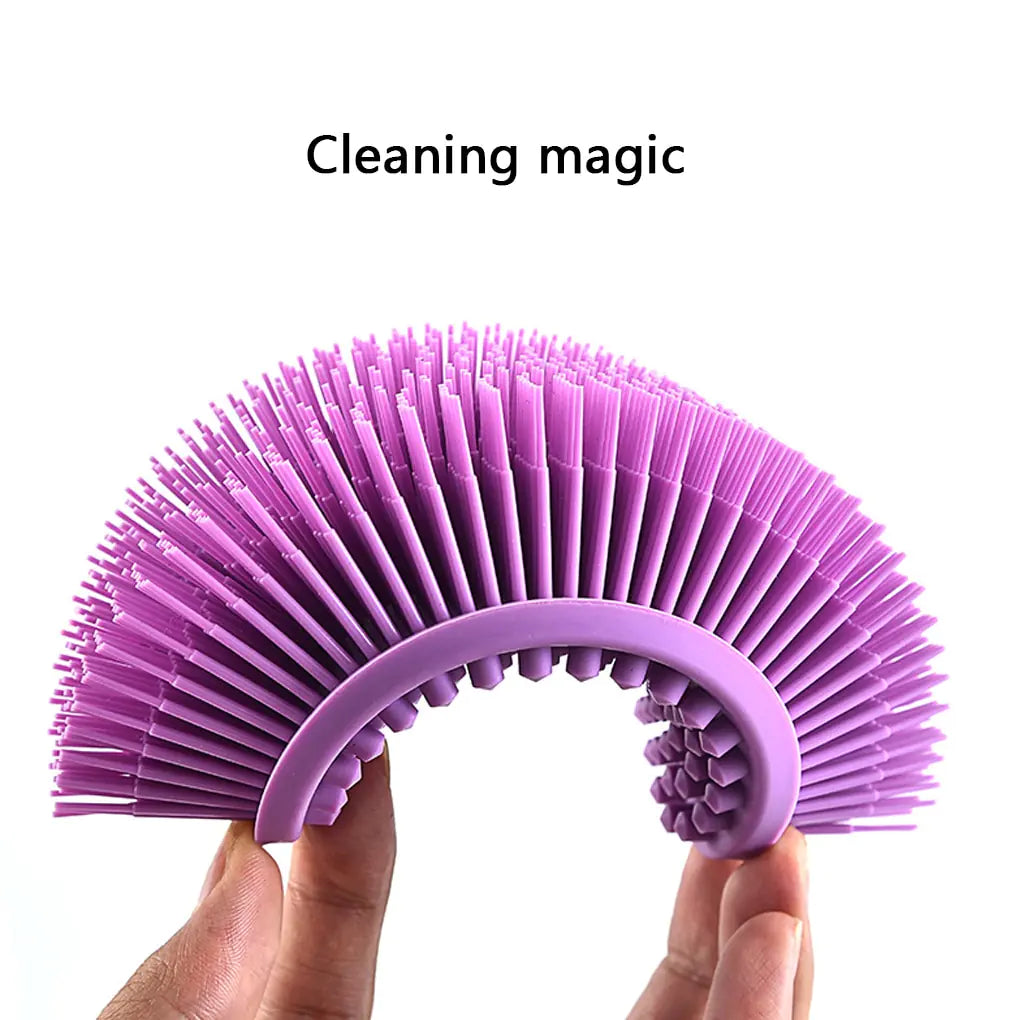 Soft Silicone Exfoliating Body Brush for Bath, Shower, and Facial Massage - Suitable for Babies