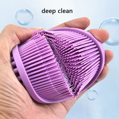 Soft Silicone Exfoliating Body Brush for Bath, Shower, and Facial Massage - Suitable for Babies