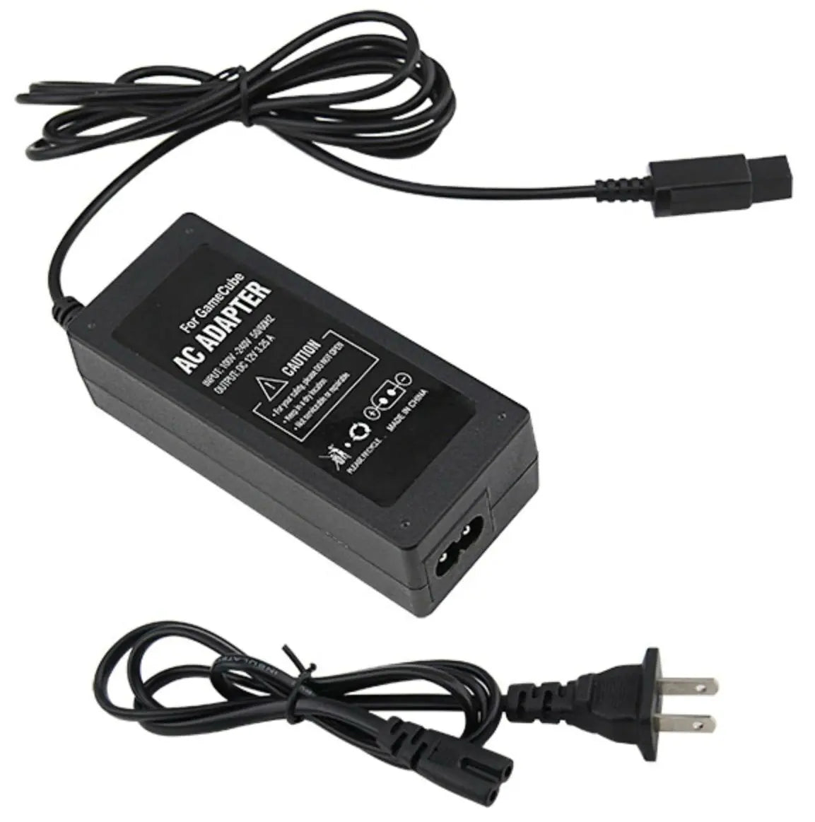 AC Adapter Power Supply & Audio Video A/V Cable for Nintendo GameCube Bundle USA