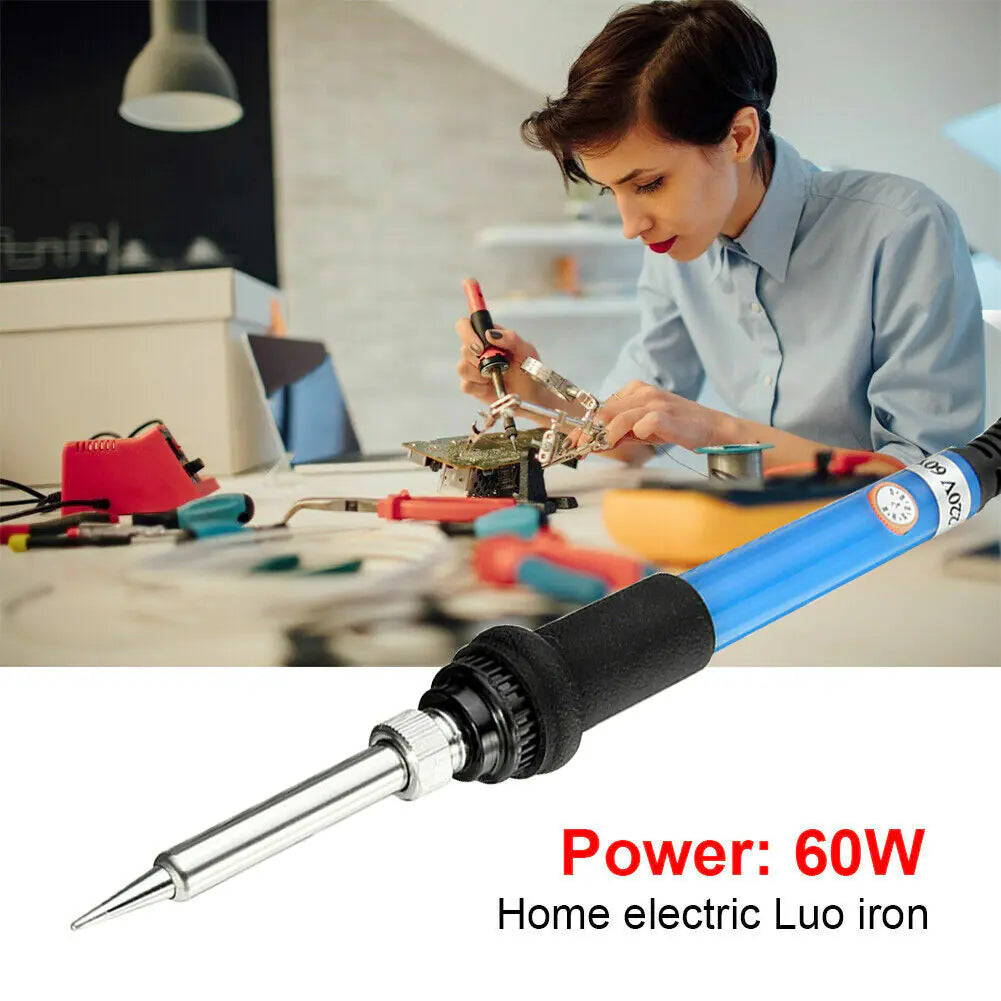 60W Soldering Iron Digital LCD Electric Welding Tools Solder Wire Tweezers Hand